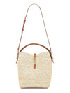 Le 37 Raffia Bucket Bag Beige - SAINT LAURENT - BALAAN 1