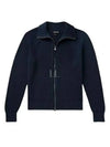 Silk Cotton Funnel Neck Zip Up Jacket Royal Blue - TOM FORD - BALAAN 2