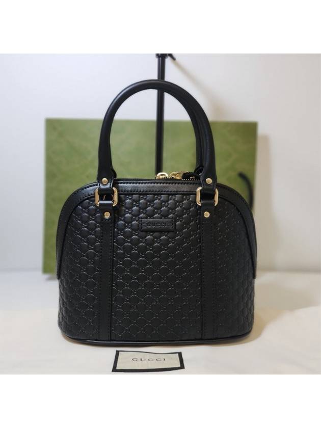 Microssima Small Dome Tote Bag Black - GUCCI - BALAAN 3