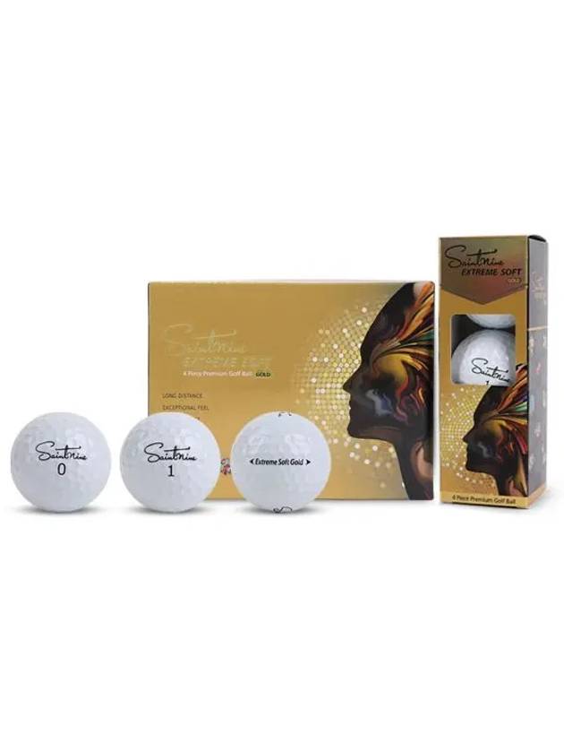 Extreme Soft Gold 4 Piece Urethane Golf Ball Half Dozen 6 Balls - SAINTNINE - BALAAN 2