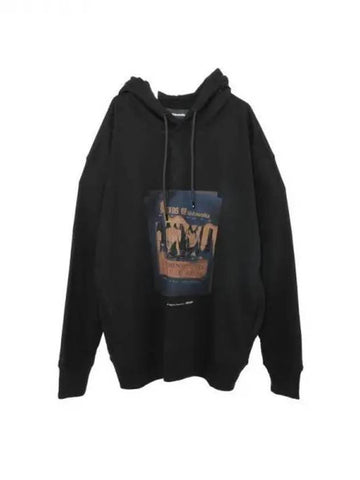 Ahluwalia graphic printed cotton hoodie 270641 - AHLUWALIA - BALAAN 1