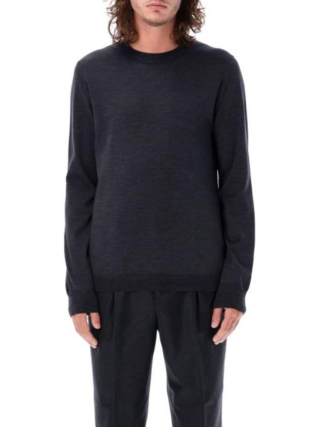 Back Stitch Crew Neck Wool Knit Top Charcoal - MAISON MARGIELA - BALAAN 2