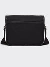 Triangle Logo Re-Nylon Saffiano Leather Cross Bag Black - PRADA - BALAAN 4