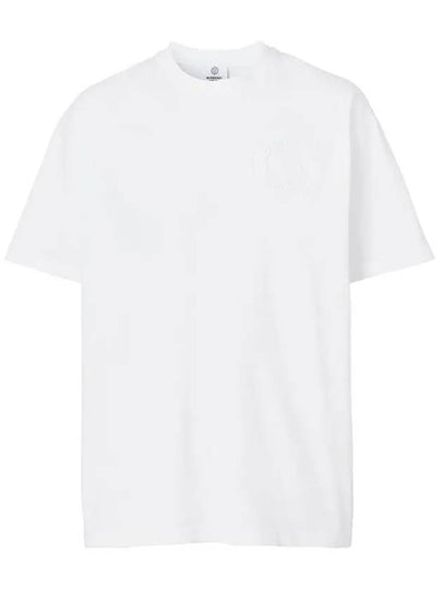 Men's Logo Short Sleeve T-Shirt White - BURBERRY - BALAAN 2