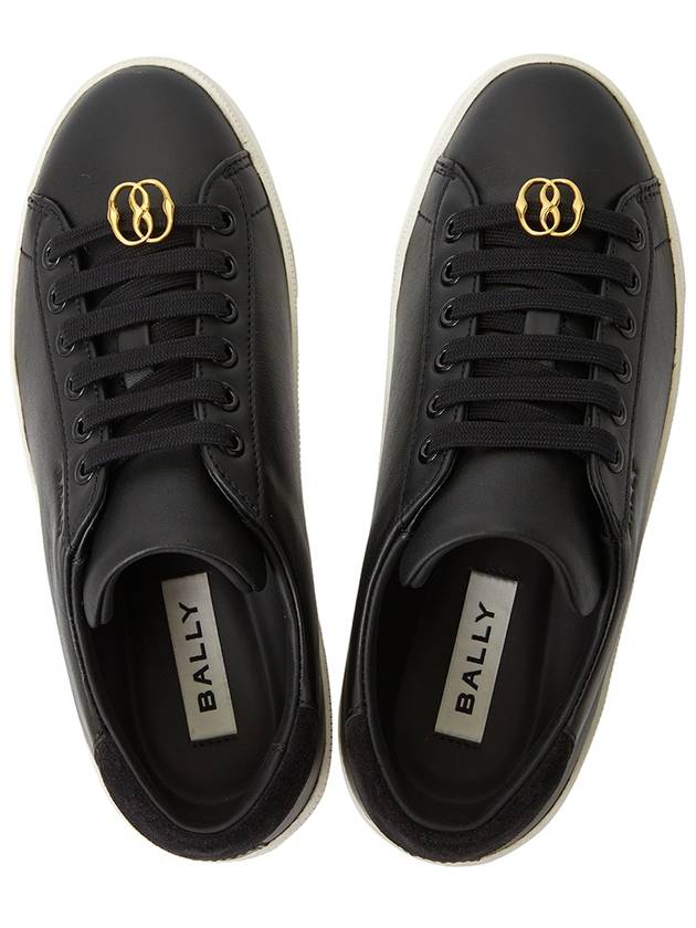 Ryver Leather Low-Top Sneakers Black - BALLY - BALAAN 3