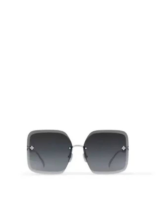 LV Jewel Square Sunglasses Silver Black Z2161U - LOUIS VUITTON - BALAAN 2