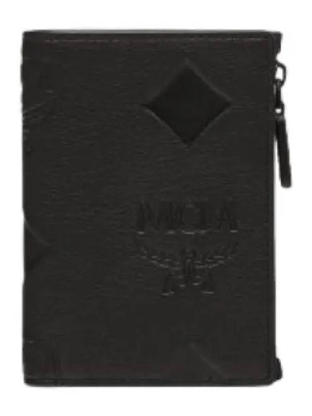 Maxi Monogram Leather Snap Wallet - MCM - BALAAN 1