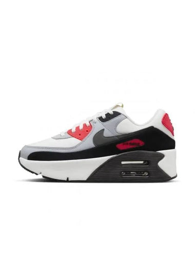 Air Max 90 LV8 Low Top Sneakers Summit White Black - NIKE - BALAAN 1