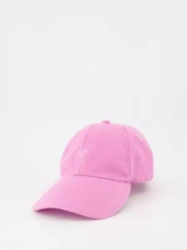 Small heart logo embroidered ball cap pink UCP214CO0033661 1237895 - AMI - BALAAN 1