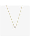 Stilla Crystal Pendant Square Cut Necklace Gold - SWAROVSKI - BALAAN 4