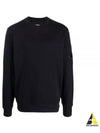 Diagonal Raised Fleece Sweatshirt Navy - CP COMPANY - BALAAN 2