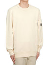 Diagonal Raised Fleece Sweatshirt Beige - CP COMPANY - BALAAN 4