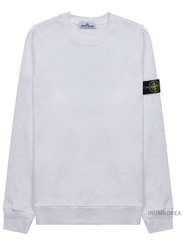 Cotton Crew Neck Sweatshirt White - STONE ISLAND - BALAAN 10