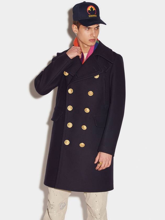 Double Breasted Wool Coat S74AA0263S53003 - DSQUARED2 - BALAAN.