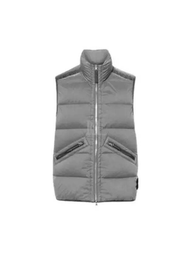 Seamless Tunnel Nylon Down Vest Green Grey - STONE ISLAND - BALAAN 2