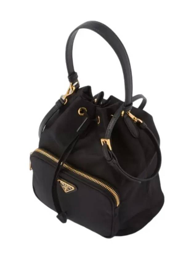 Duet Re-Nylon Bucket Bag Black - PRADA - BALAAN 3