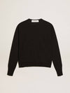 Round Neck Wool Knit Top Black - GOLDEN GOOSE - BALAAN 2