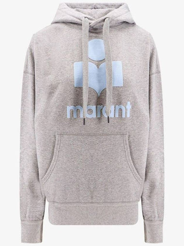 Mansel Logo Cotton Hoodie Top Grey - ISABEL MARANT ETOILE - BALAAN 1