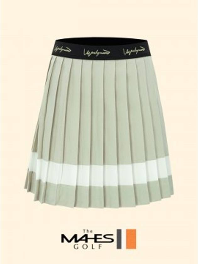 Skirt Shorts Orange Label Coral Beige Pleated Skirt GKW9153 - MAHES - BALAAN 1