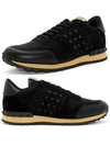 Men's Rockstud Low Top Sneakers Black - VALENTINO - BALAAN 2