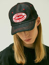 K-end logo wappen denim trucker cap black - KND - BALAAN 2