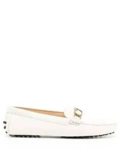 Women's Gommino Leather Driving Shoes White - TOD'S - BALAAN 2