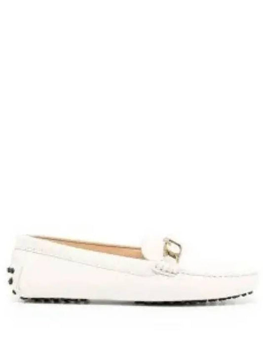 Women's Gommino Leather Driving Shoes White - TOD'S - BALAAN 2