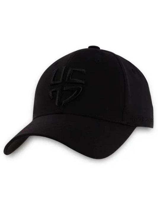 Initial embroidery golf hat ball cap black - HENRY STUART - BALAAN 1