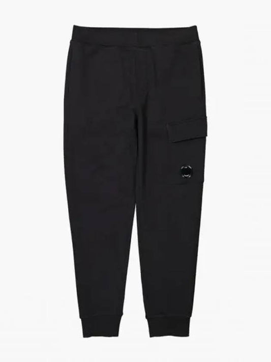 Lens Cargo Pocket Track Pants Black - CP COMPANY - BALAAN 2