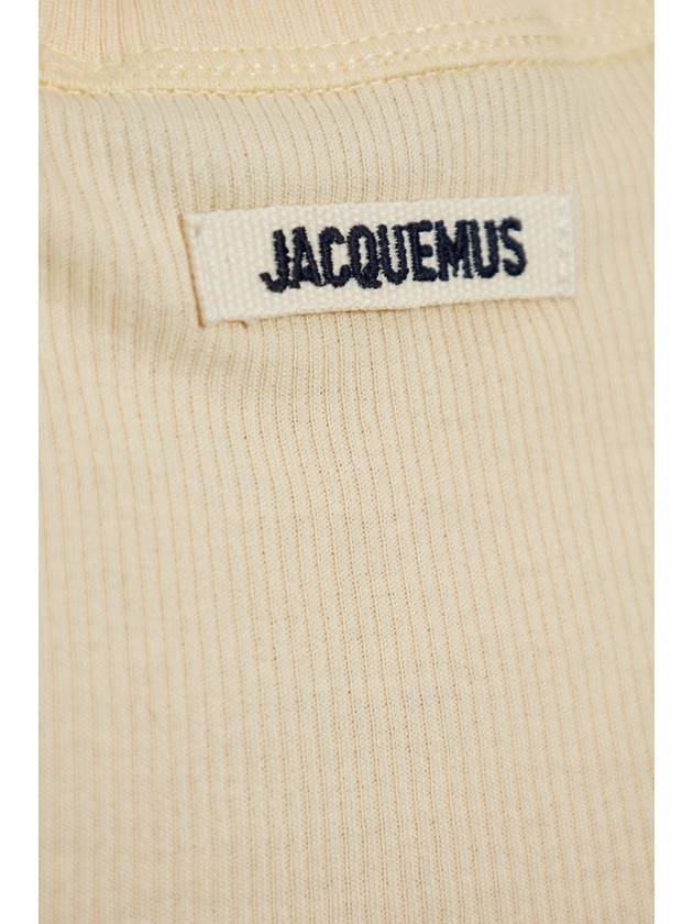 Jacquemus Ribbed Bodysuit, Women's, Beige - JACQUEMUS - BALAAN 5