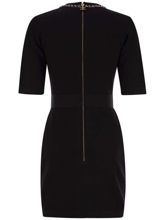 Viscose minidress with chain - ELISABETTA FRANCHI - BALAAN 2