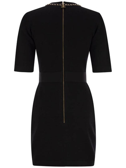 Viscose minidress with chain - ELISABETTA FRANCHI - BALAAN 2