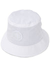 Logo Patch Bucket Hat White - STONE ISLAND - BALAAN 2