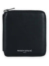 Square Zipper Half Wallet Black - MAISON KITSUNE - BALAAN 3