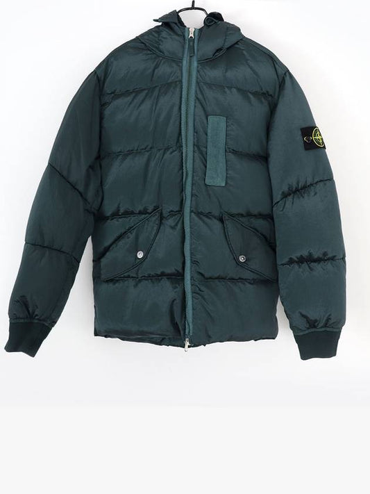 Wappen Patch Metal Econyl Down Padding Petrol Green - STONE ISLAND - BALAAN 2