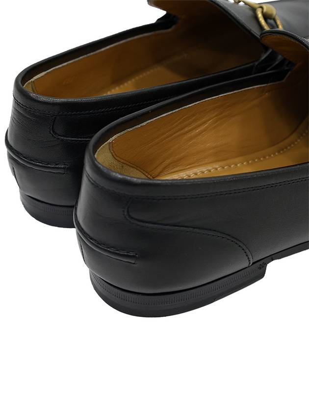 Jordan Horsebit Loafers Black 406994 BLM00 1000 - GUCCI - BALAAN 8