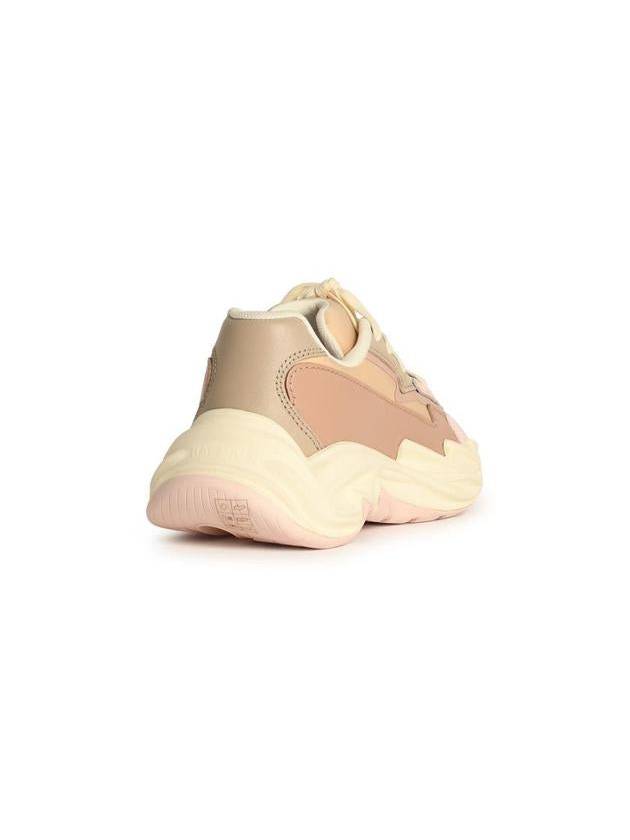 Balmain Pink Leather Blend Sneakers - BALMAIN - BALAAN 3