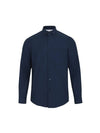 Men's Long Sleeve Shirt Navy SW21ESH01NV - SOLEW - BALAAN 2