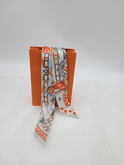 Twilly Heart Harness Gray Orange - HERMES - BALAAN 2