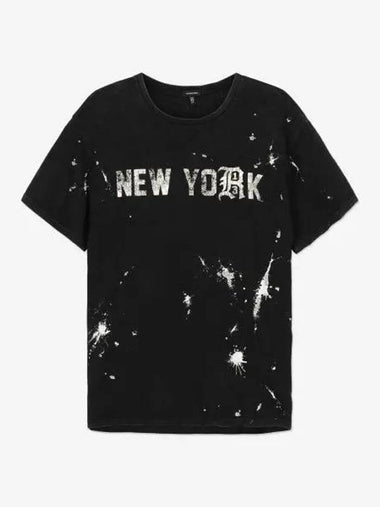 New York Boy Short Sleeve T Shirt Black WK001K001CABPS - R13 - BALAAN 1