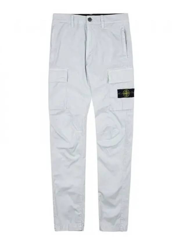 Kids Wappen Patch Cargo Straight Pants White - STONE ISLAND - BALAAN 2