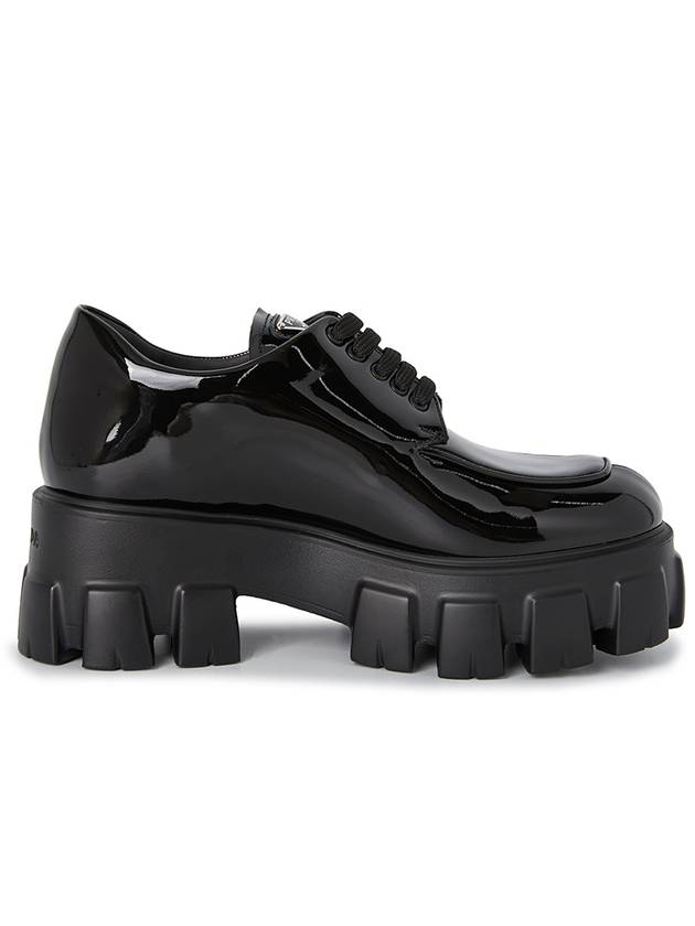 Monolith Brushed Leather Derby Black - PRADA - BALAAN 5