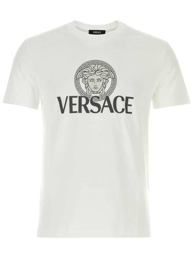 Medusa Print Cotton Short Sleeve T-Shirt White - VERSACE - BALAAN 2