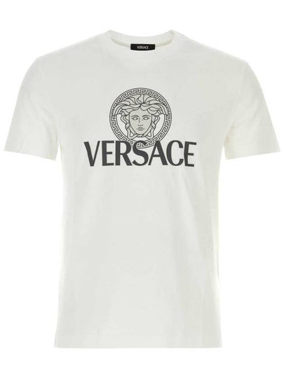 Medusa Print Cotton Short Sleeve T-Shirt White - VERSACE - BALAAN 2