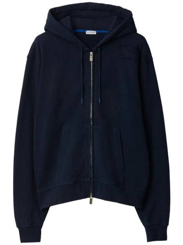 EKD Appliquéd Zip Up Hoodie Navy - BURBERRY - BALAAN 1