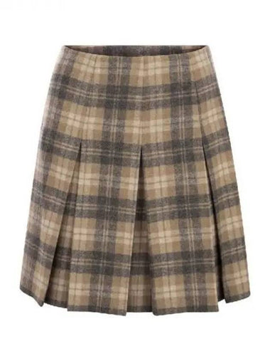 All over check pleated skirt 270296 - FABIANA FILIPPI - BALAAN 1