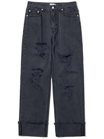 STRAIGHT ROLL UP PANTS : BLACK - BIG UNION - BALAAN 2