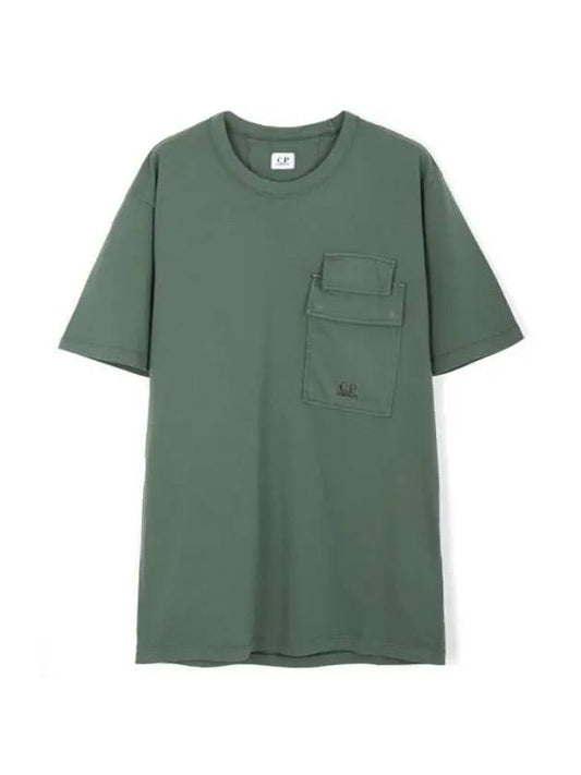 Sweatshirt 20 1 Jersey Flap Pocket T Shirt 16CMTS211A 005697G 649 Jersey Flap Pocket - CP COMPANY - BALAAN 1