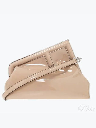 First Midi Clutch Bag Beige - FENDI - BALAAN 2