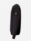 Wappen Patch Garment Dyed Sweatshirt Black - STONE ISLAND - BALAAN 5